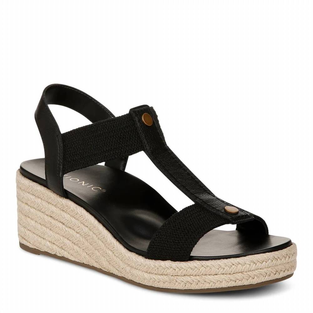 NEW VIONIC women's calera sandal in black leather